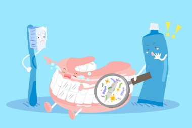 sevimli çizgi takma diş