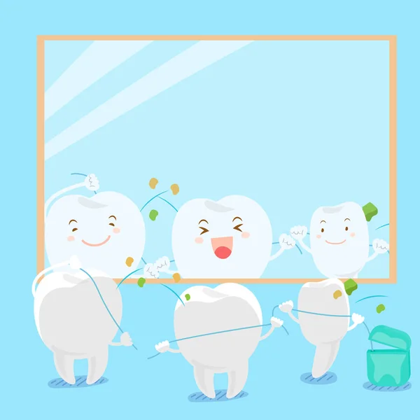 Čisté tělo zub — Stockový vektor