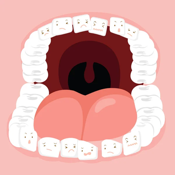 Los dientes no están dispuestos — Archivo Imágenes Vectoriales