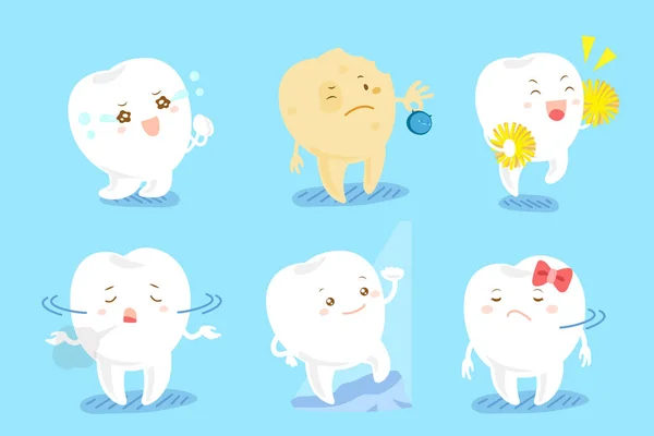 Ząb z różnych emocji — Wektor stockowy