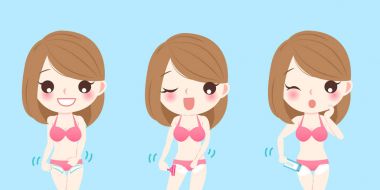 bikini çizgili kadın