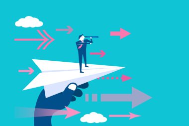 Kağıt Uçak ile işadamı