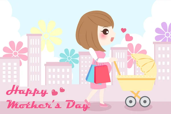 Feliz dia da mãe — Vetor de Stock