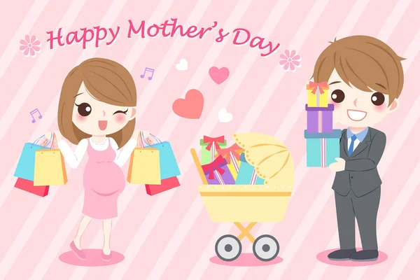 Happy mother day — Stock Vector