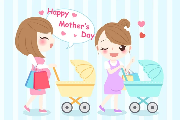 Happy mother day — Stock Vector