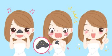 sivilce sorunu olan kadın