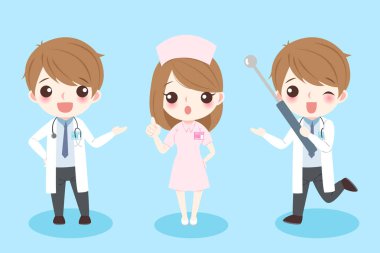 Tatlı çizgi film doktorları.