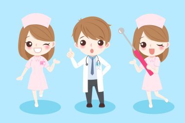 Tatlı çizgi film doktorları.