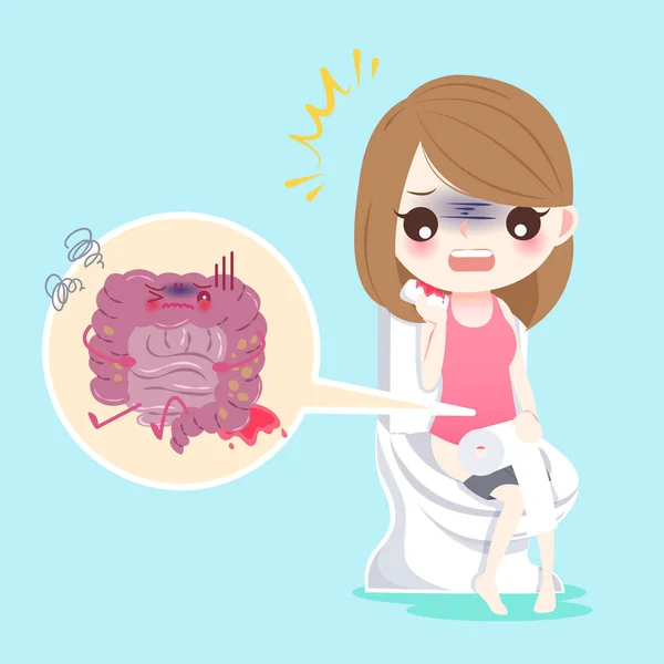 Personas e intestino — Vector de stock