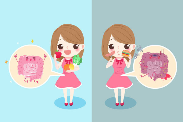 женщина со здоровьем кишечника
