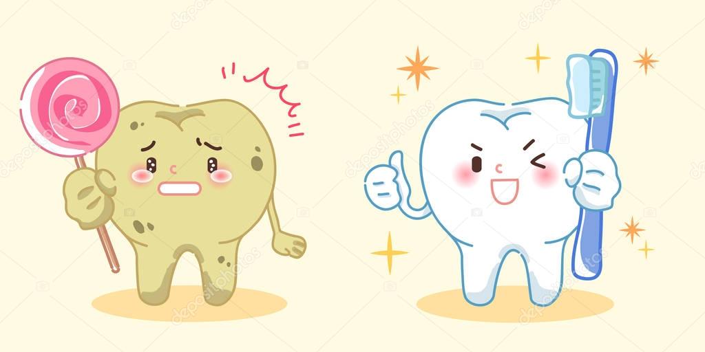 tooth with health cocnept