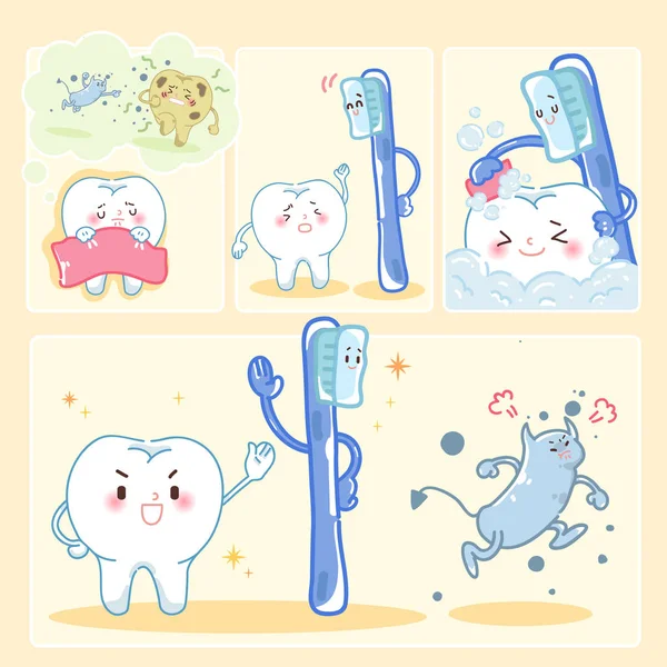 Zahngesundheitliches Konzept — Stockvektor