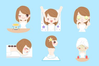 çizgi film kadın ne spa