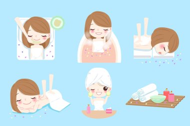 çizgi film kadın ne spa