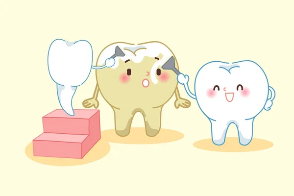 Concepto de blanqueamiento dental — Vector de stock