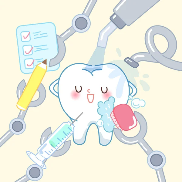 Concepto de blanqueamiento dental — Vector de stock