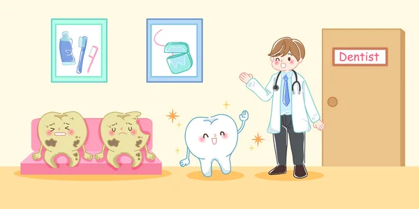 歯の崩壊の問題 — ストックベクタ