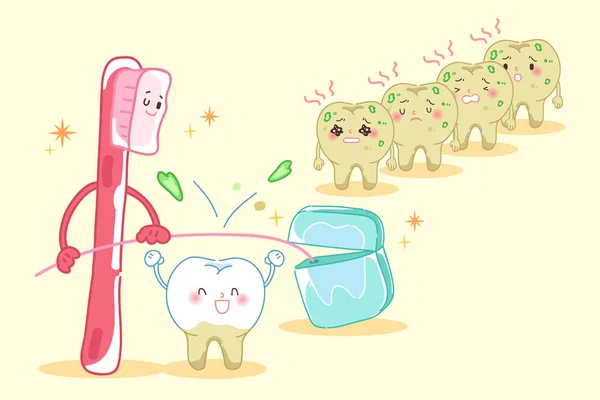 歯の健康の概念 — ストックベクタ