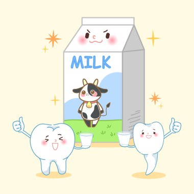 çizgi film diş süt ile 