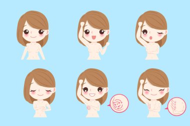 kadın göğsünü kontrol