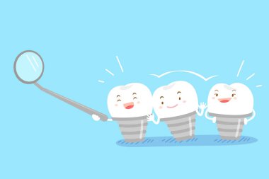 çizgi film implant diş