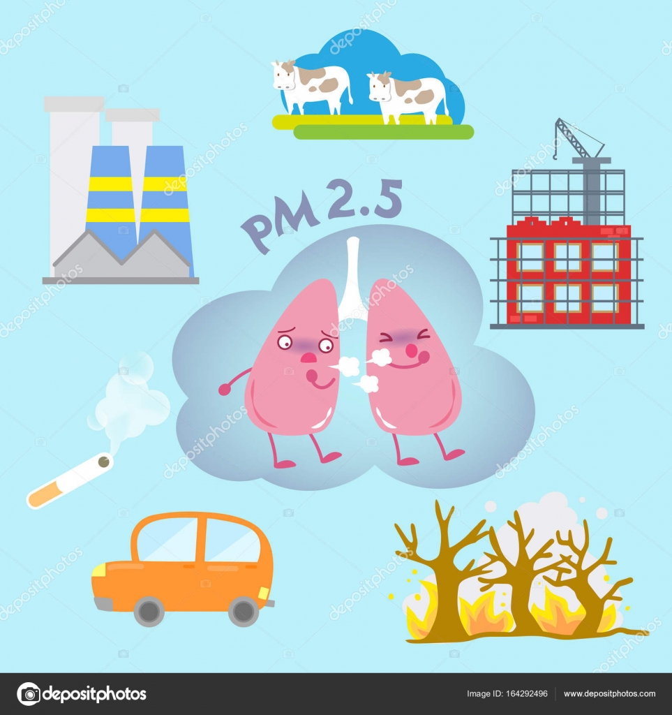 Lung with air pollution Stock Vector Image by ©estherqueen999 #164292496