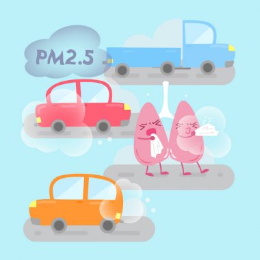 akciğer hava kirliliği ile