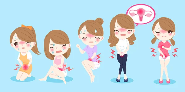 çizgi film kadın adet ile