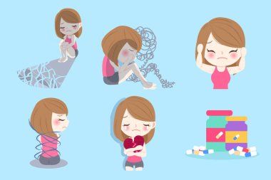 depresif sorunu olan kadın