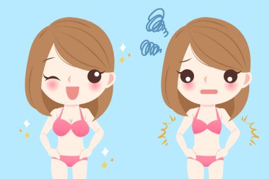 Göğüs ölçüsü olan kadın 