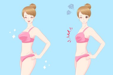 Göğüs ölçüsü olan kadın 