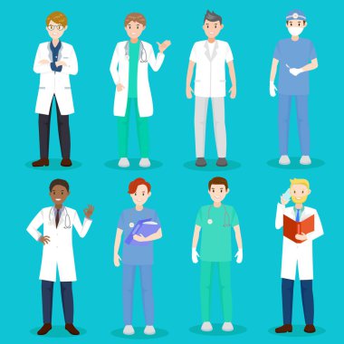 karikatür doktor ve hemşire