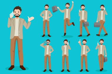 çizgi film iş adamı