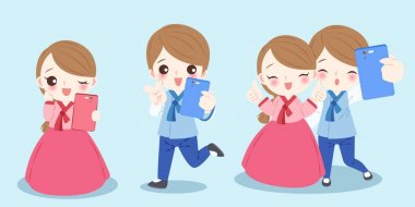 Kore insanlar karikatür