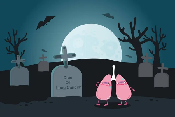 Płuc, raka — Wektor stockowy