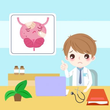 doctor with prostate clipart