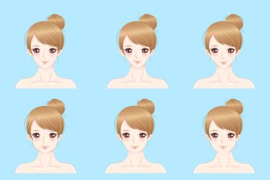 farklı yüz kadınla