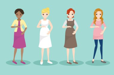 sevimli çizgi hamile