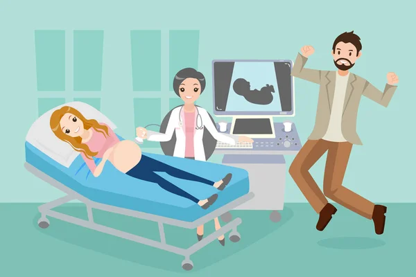 Médecin enceinte — Image vectorielle