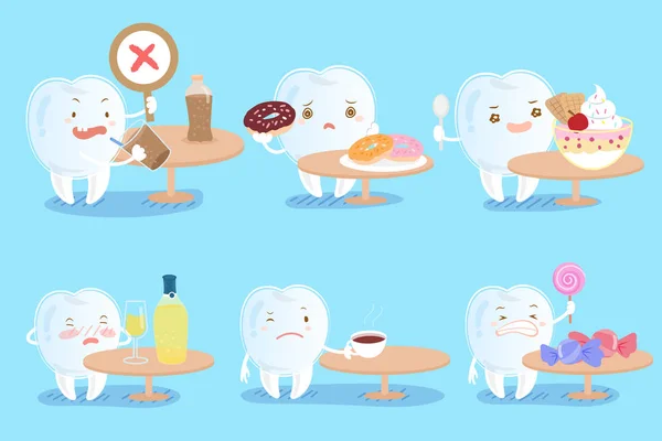 Diente con problema de caries — Archivo Imágenes Vectoriales