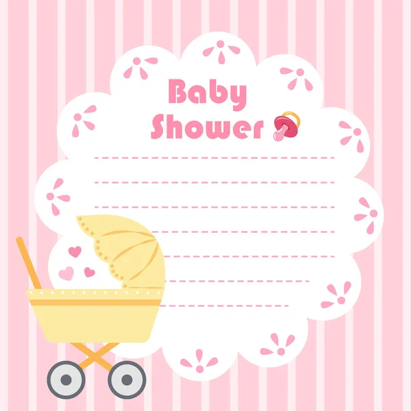 Cartoon baby shower — Stock Vector