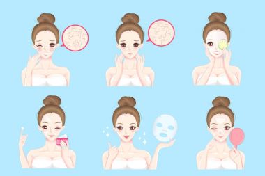 Cilt Bakımı sorunu olan kadın 