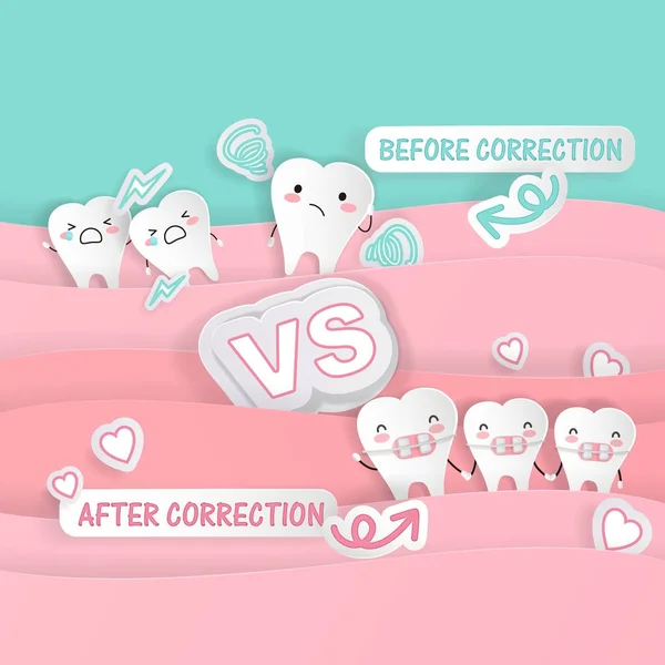 Cute cartoon tooth — Stock Vector