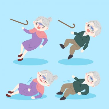 Osteoporoz ile yaşlı insanlar