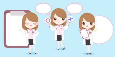 Çizgi film kadın doktor