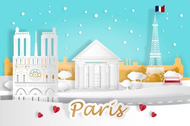 Paris şehri çizgi film