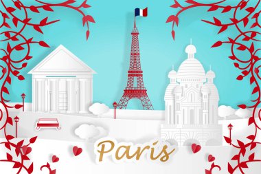 Paris şehri çizgi film