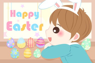 Mutlu Paskalya çocukla