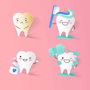 Temizlik konsepti ile diş