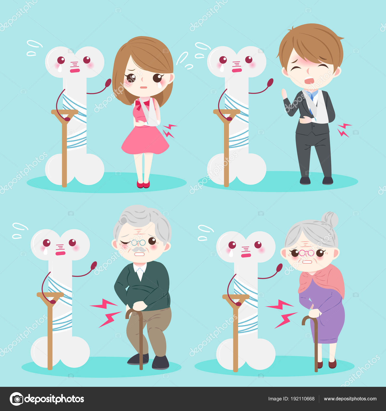 Old people with osteoporosis Stock Vector Image by ©estherqueen999 #192110668 Old people with osteoporosis Stock Vector Image by ©estherqueen999 #192110668